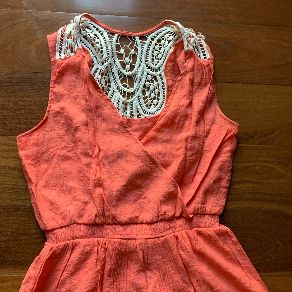 Nice sleeveless orange dress